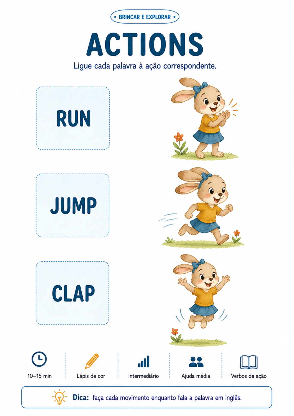 Exemplo de atividade do Brincar e Explorar 5