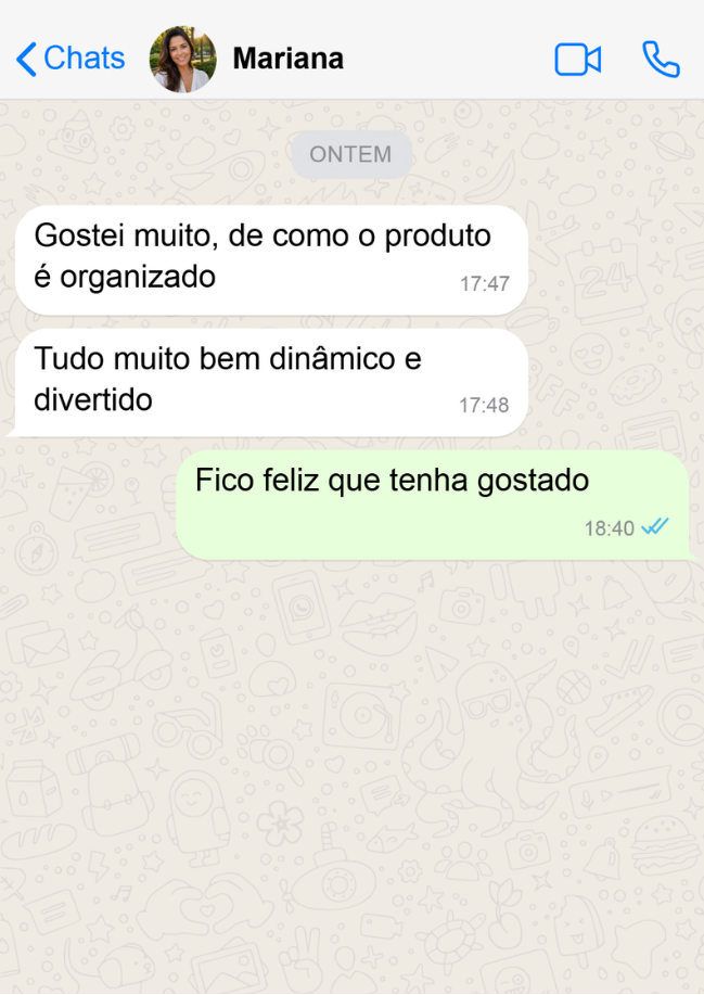 Depoimento de cliente do Brincar e Explorar 1
